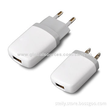 Wholesale Home/Travel Charger for iPod, with 5V/1A Output, EU, US Standard, CE and RoHS Certified